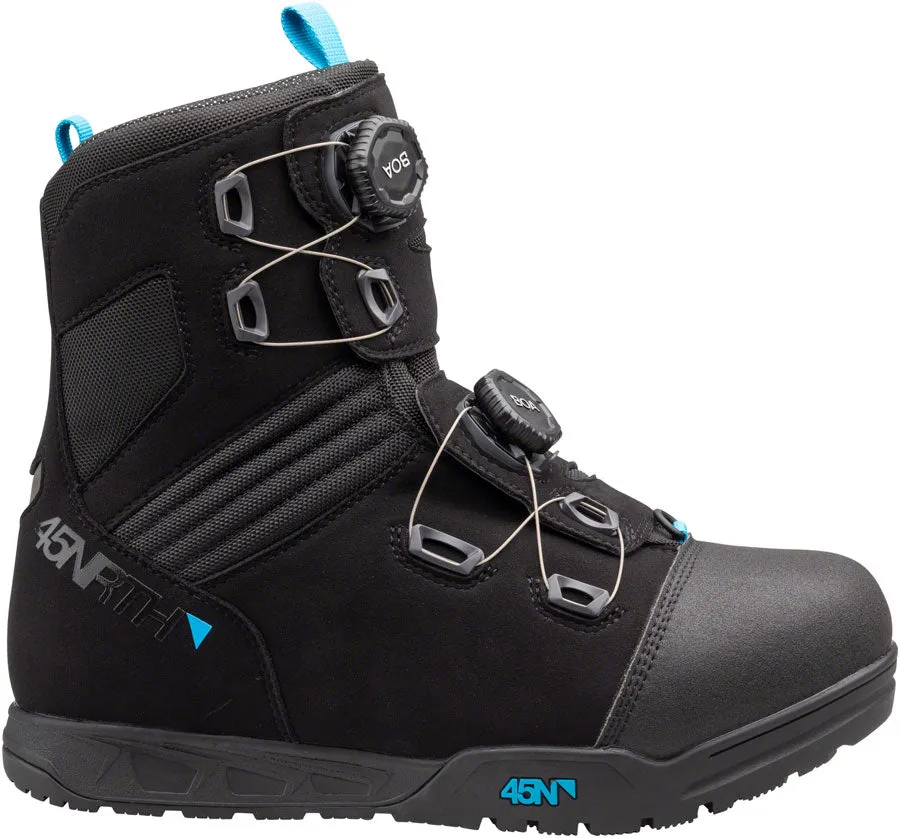 45NRTH Wolfgar Cycling Boot - Black/Blue, Size 50