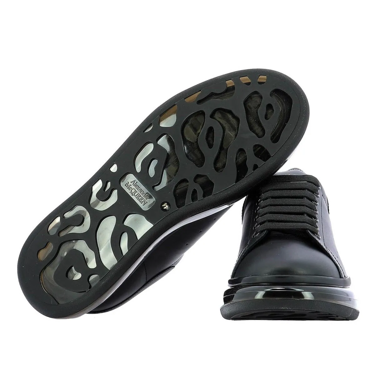Alexander McQueen - Oversized Sneaker Black Transparent Sole