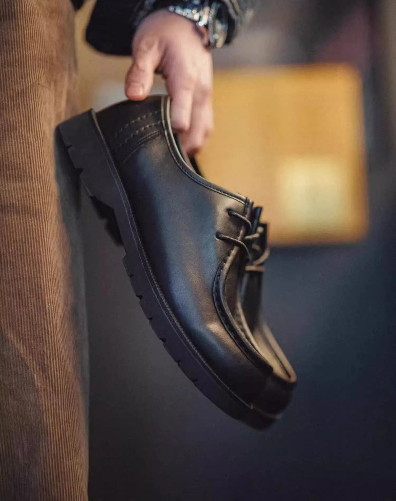 American Retro Moccasin Work Wear Leather Men's Dress Shoes