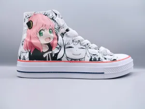 Anya Forger High Top Canvas Sneakers - Spy X Family