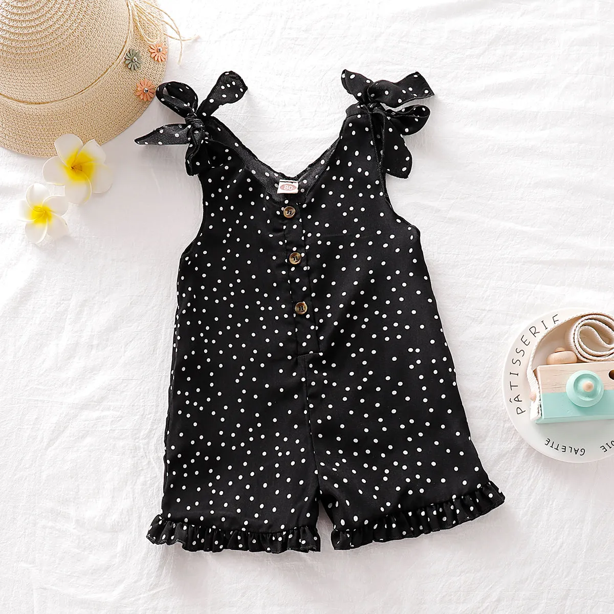 Baby / Toddler Fashionable Polka Dots Strappy Onesies