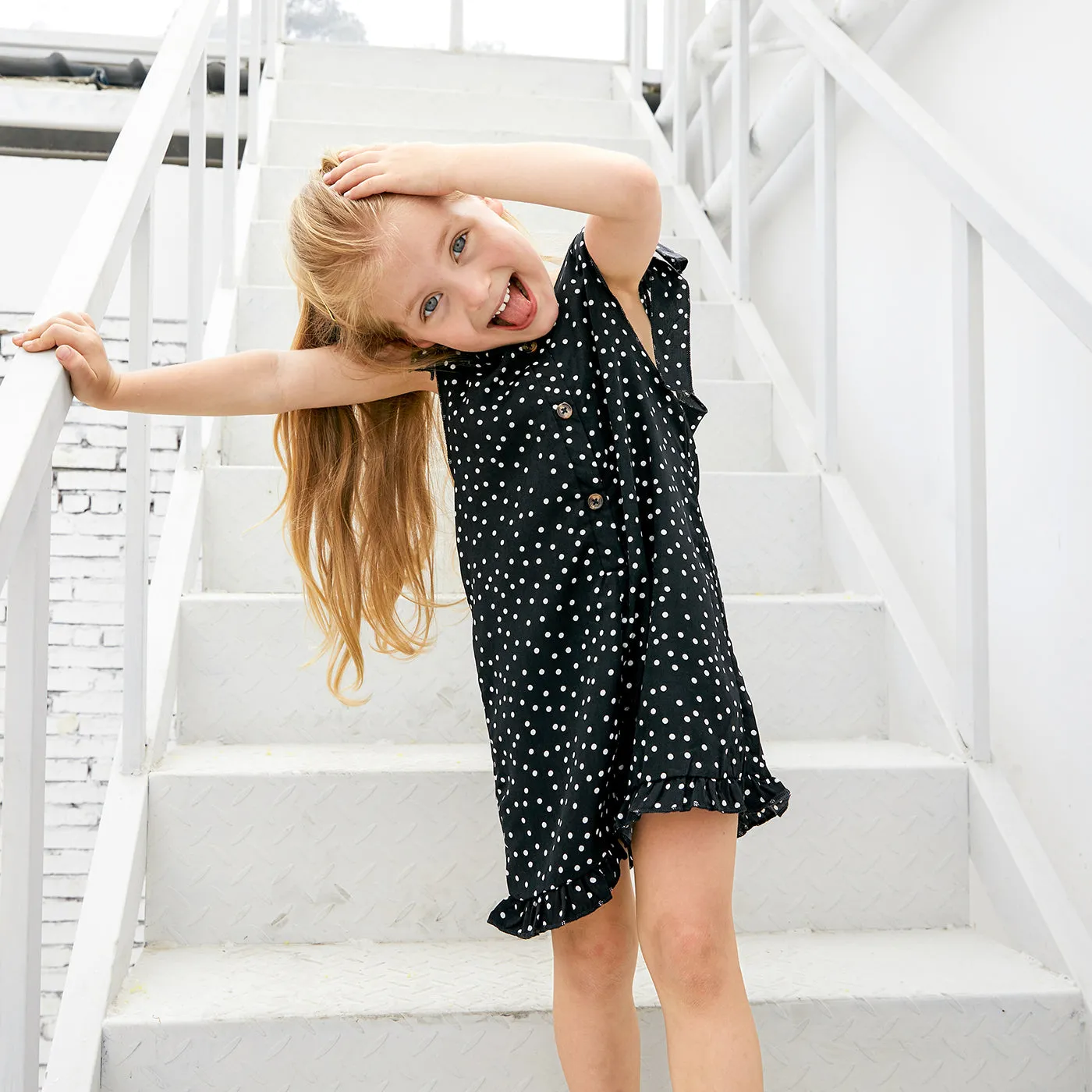 Baby / Toddler Fashionable Polka Dots Strappy Onesies