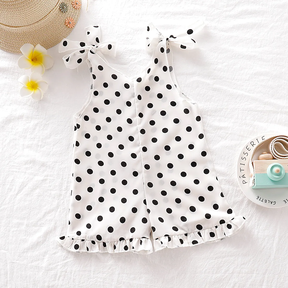 Baby / Toddler Fashionable Polka Dots Strappy Onesies