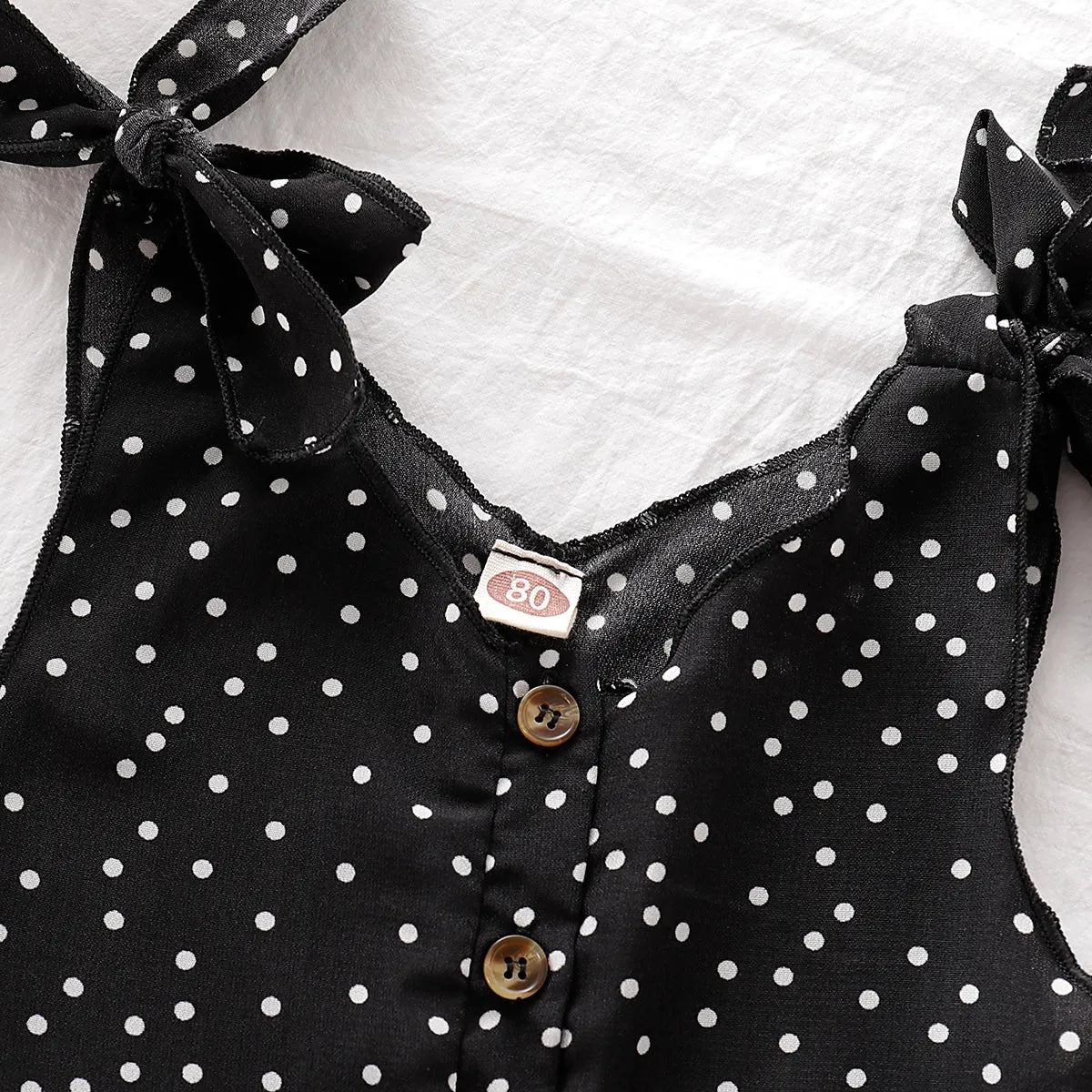 Baby / Toddler Fashionable Polka Dots Strappy Onesies