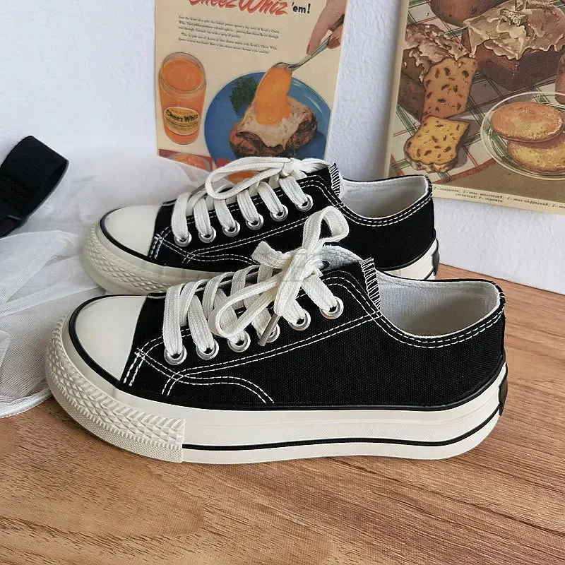 binfenxie Women Canvas Shoes Women Fashion Summer Casual Sneakers Student Casual Shoes High Top Woman Vulcanize Shoes