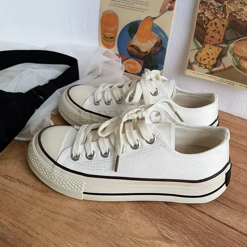 binfenxie Women Canvas Shoes Women Fashion Summer Casual Sneakers Student Casual Shoes High Top Woman Vulcanize Shoes