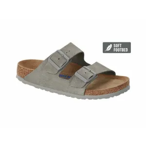 Birkenstock Arizona SFB Stone Coin Suede Leather (Regular)