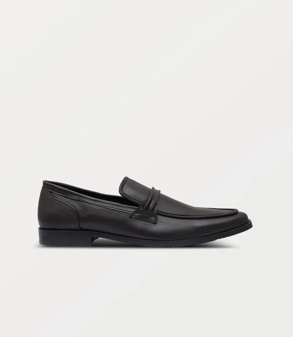 BM6768-COFFEE-Men Slip on