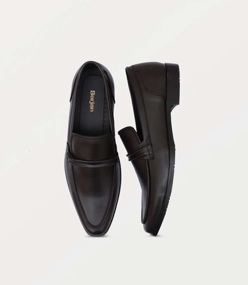 BM6768-COFFEE-Men Slip on