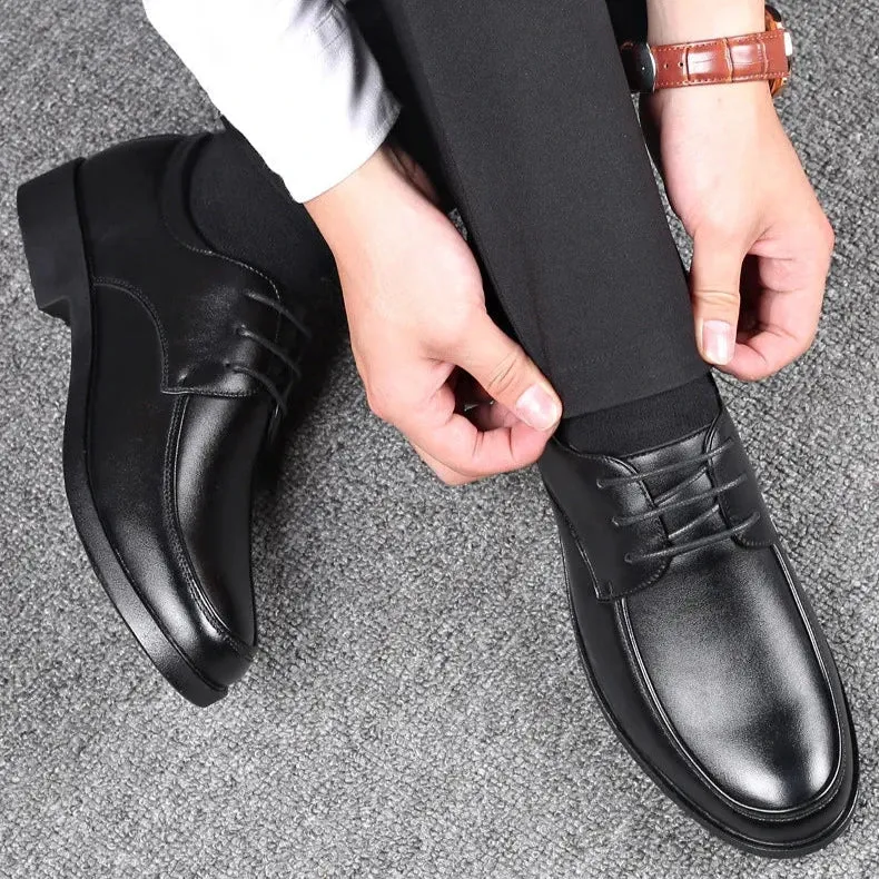 Boger Derbies | Moderne schwarze Oxford-Herrenschuhe