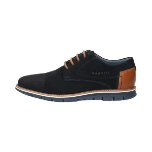 Bugatti Comfort Fit Casual Suede Shoe | Simone Night Blue