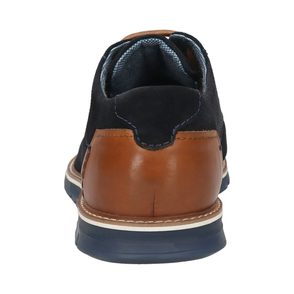 Bugatti Comfort Fit Casual Suede Shoe | Simone Night Blue