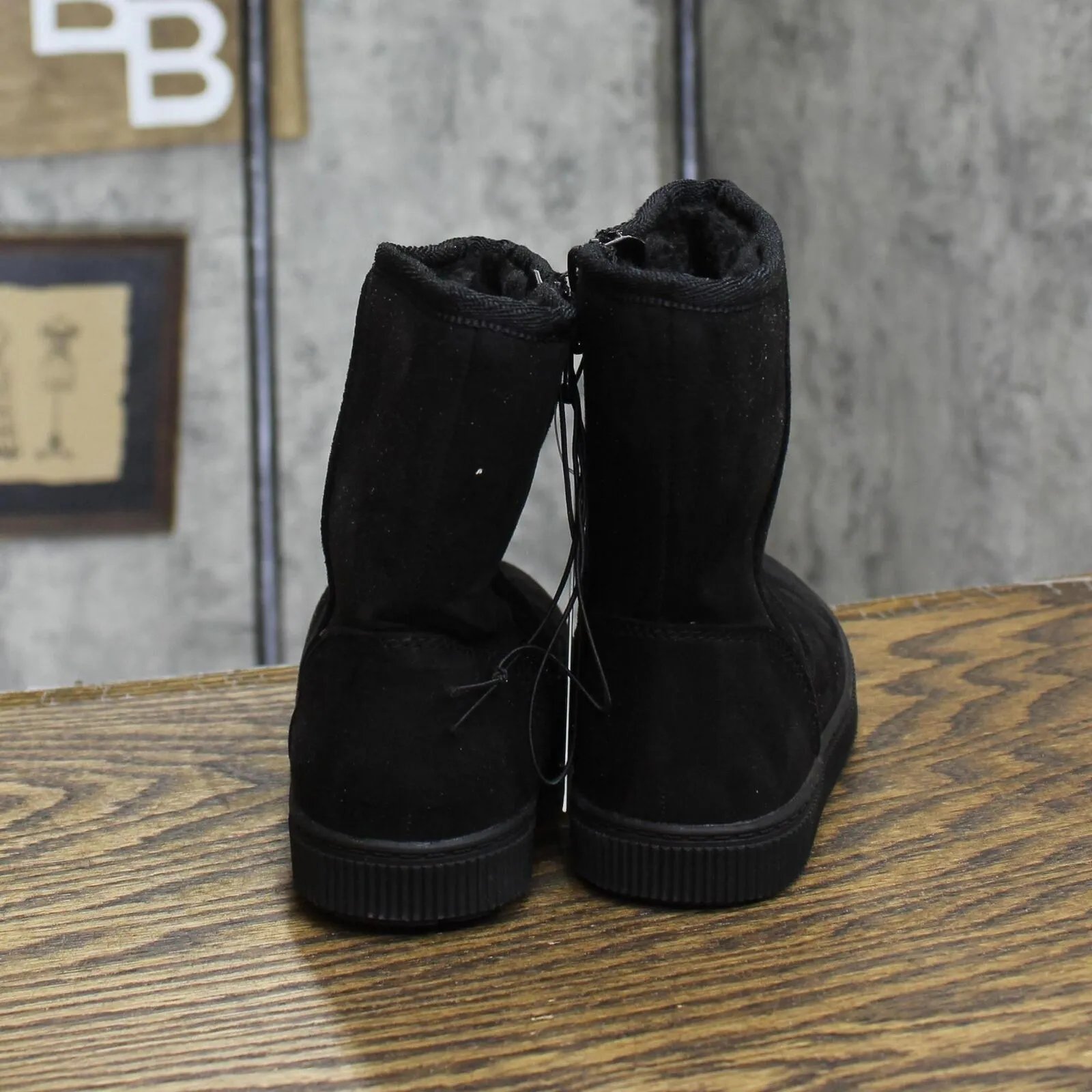 Cat & Jack Toddler Girls Pip Shearling Style Boots 88435631 Black 9T