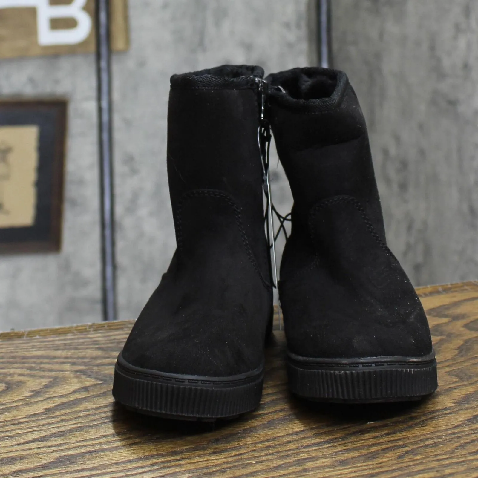 Cat & Jack Toddler Girls Pip Shearling Style Boots 88435631 Black 9T