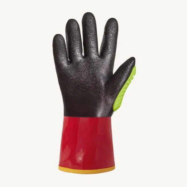 Chemical Resistant & Anti-Impact Gloves - Superior Glove Chemstop PVC Fleece Liner & Full Nitrile Coating S15KGVNFVB