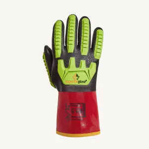 Chemical Resistant & Anti-Impact Gloves - Superior Glove Chemstop PVC Fleece Liner & Full Nitrile Coating S15KGVNFVB
