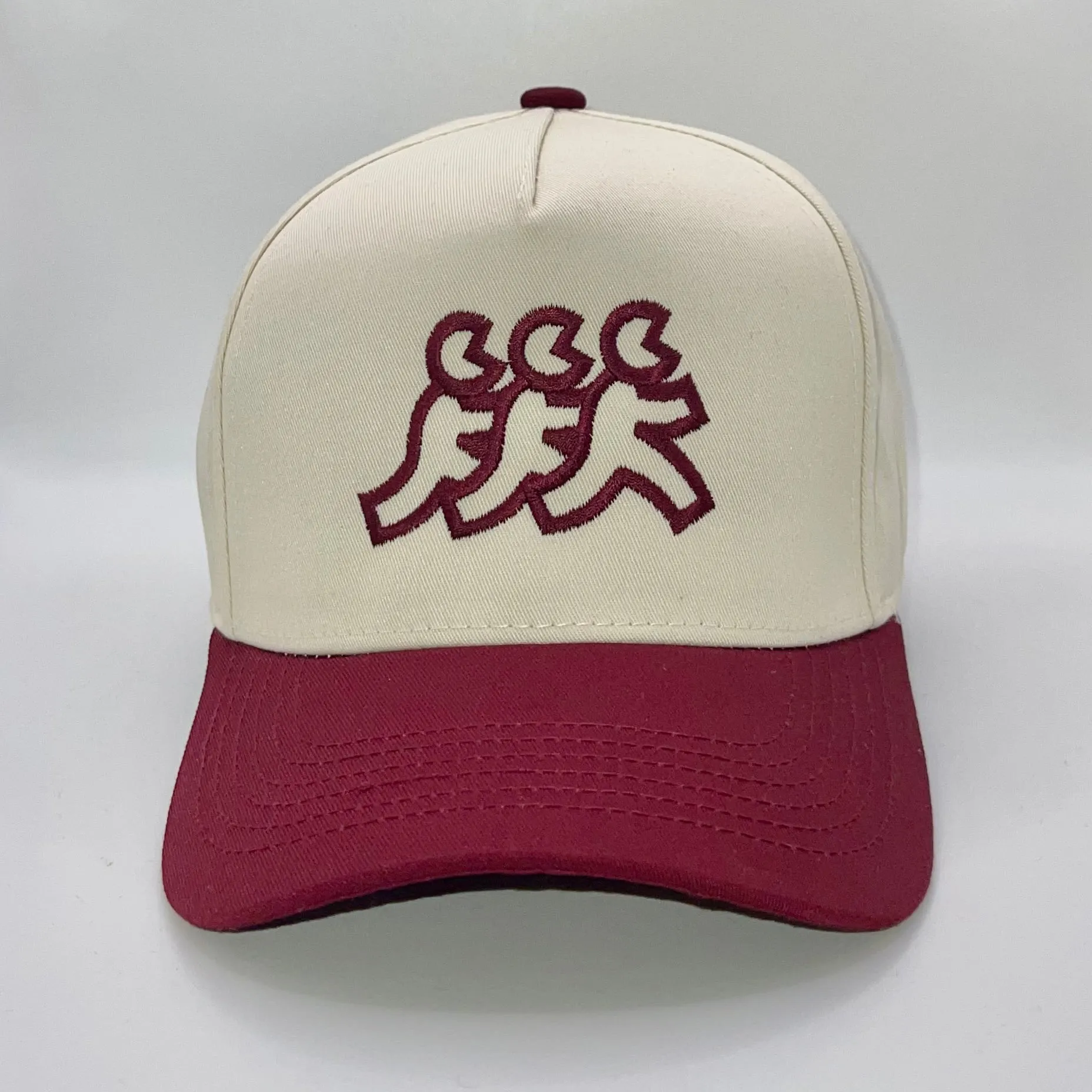 Classic Maroon Cream Snapback