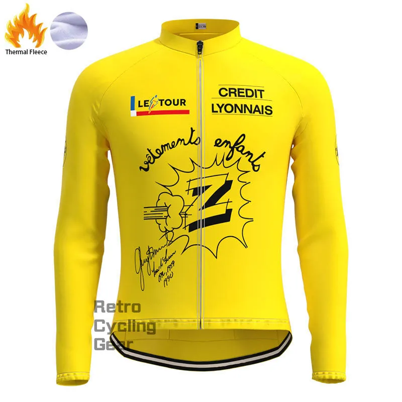 Credlt Lyonnals Fleece Retro Cycling Kits