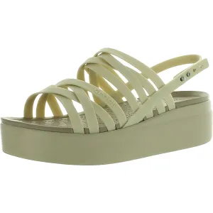 Crocs Womens Brooklyn Strappy Comfort Wedge Sandals