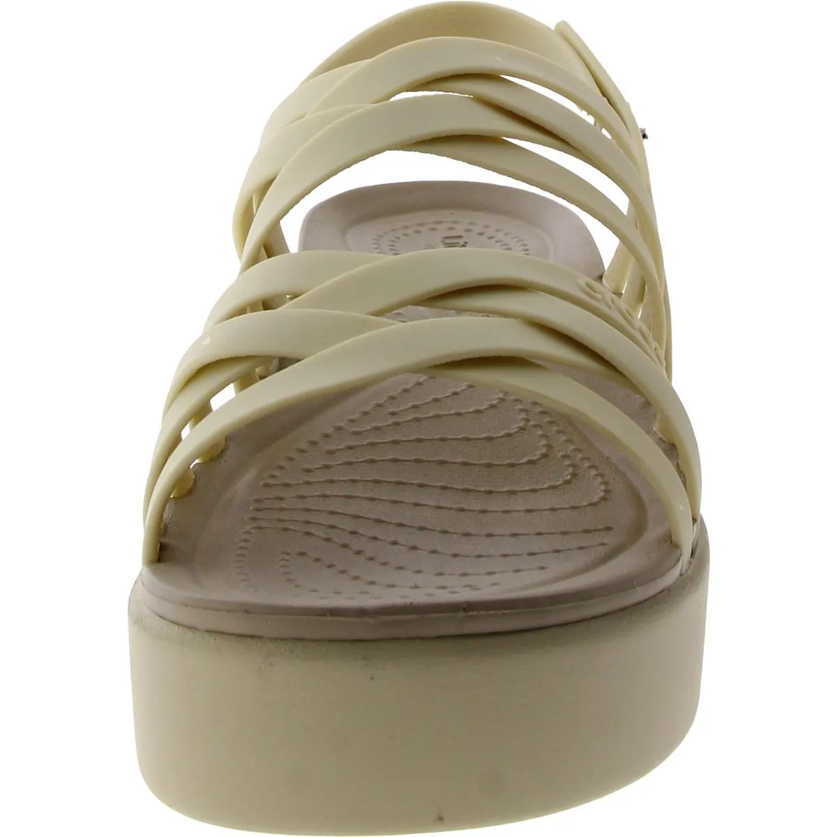 Crocs Womens Brooklyn Strappy Comfort Wedge Sandals