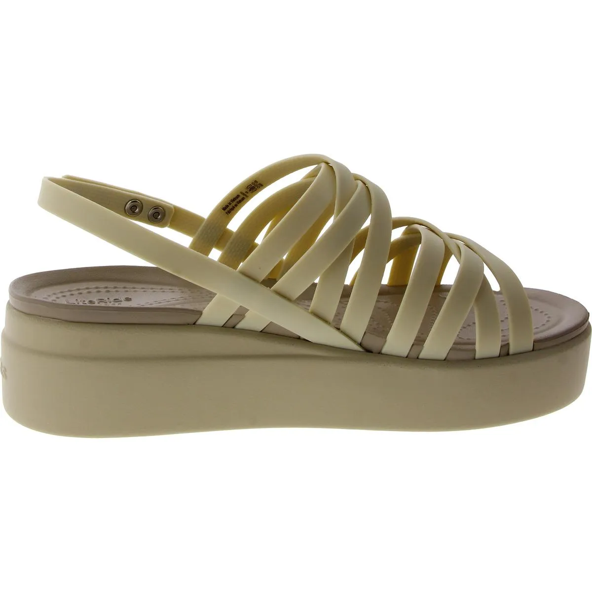 Crocs Womens Brooklyn Strappy Comfort Wedge Sandals