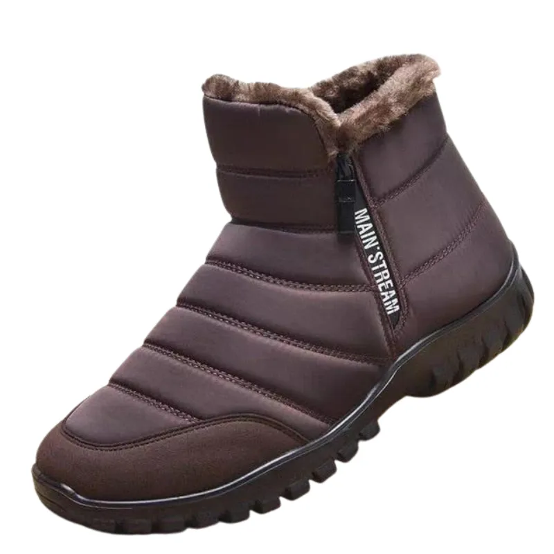 Cuzcare Fur Ankle WaterProof Men's Snow Boots Orthopedic