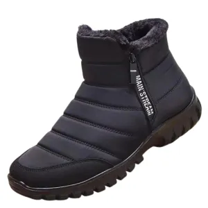 Cuzcare Fur Ankle WaterProof Men's Snow Boots Orthopedic