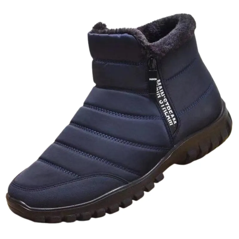 Cuzcare Fur Ankle WaterProof Men's Snow Boots Orthopedic
