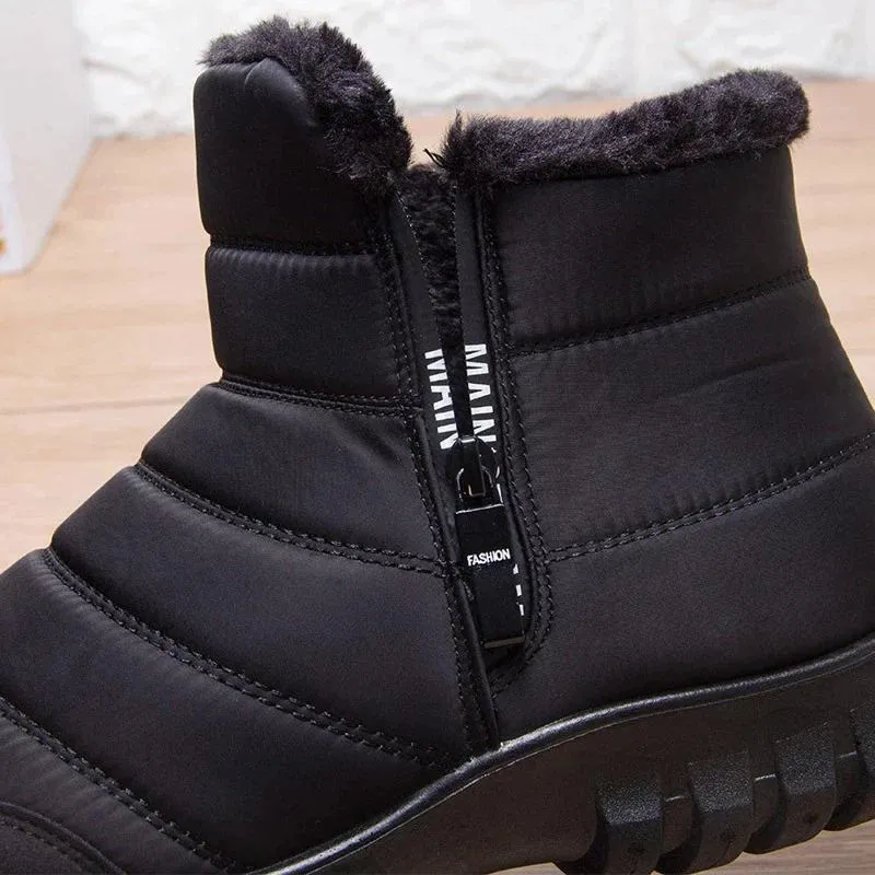 Cuzcare Fur Ankle WaterProof Men's Snow Boots Orthopedic