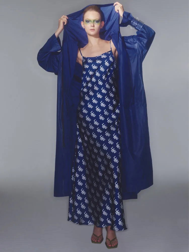 Destiny Monogram Satin Dress