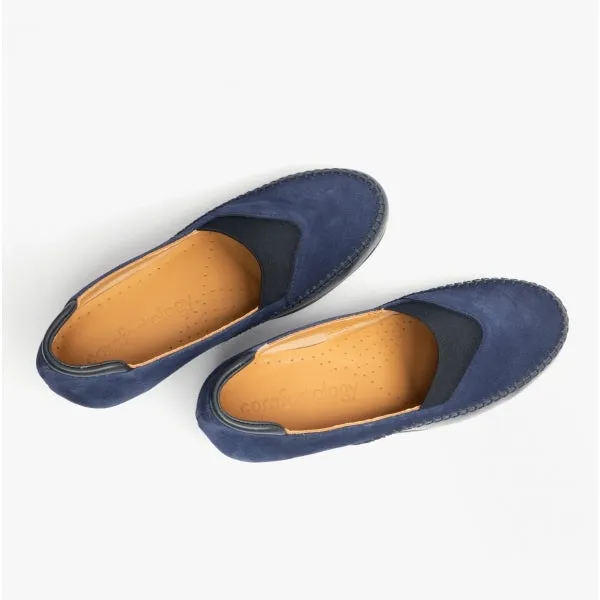 DIA Ladies Suede Shoes Blue