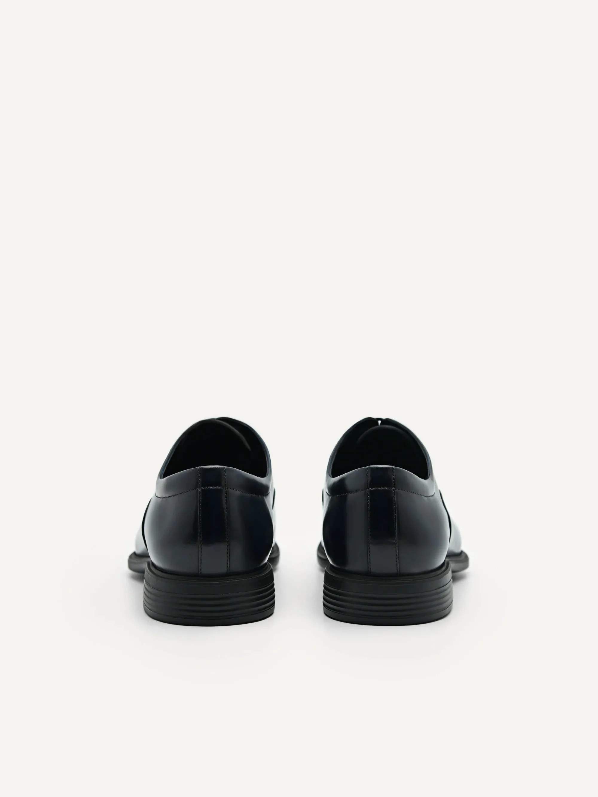 Embossed Leather Oxford Shoes
