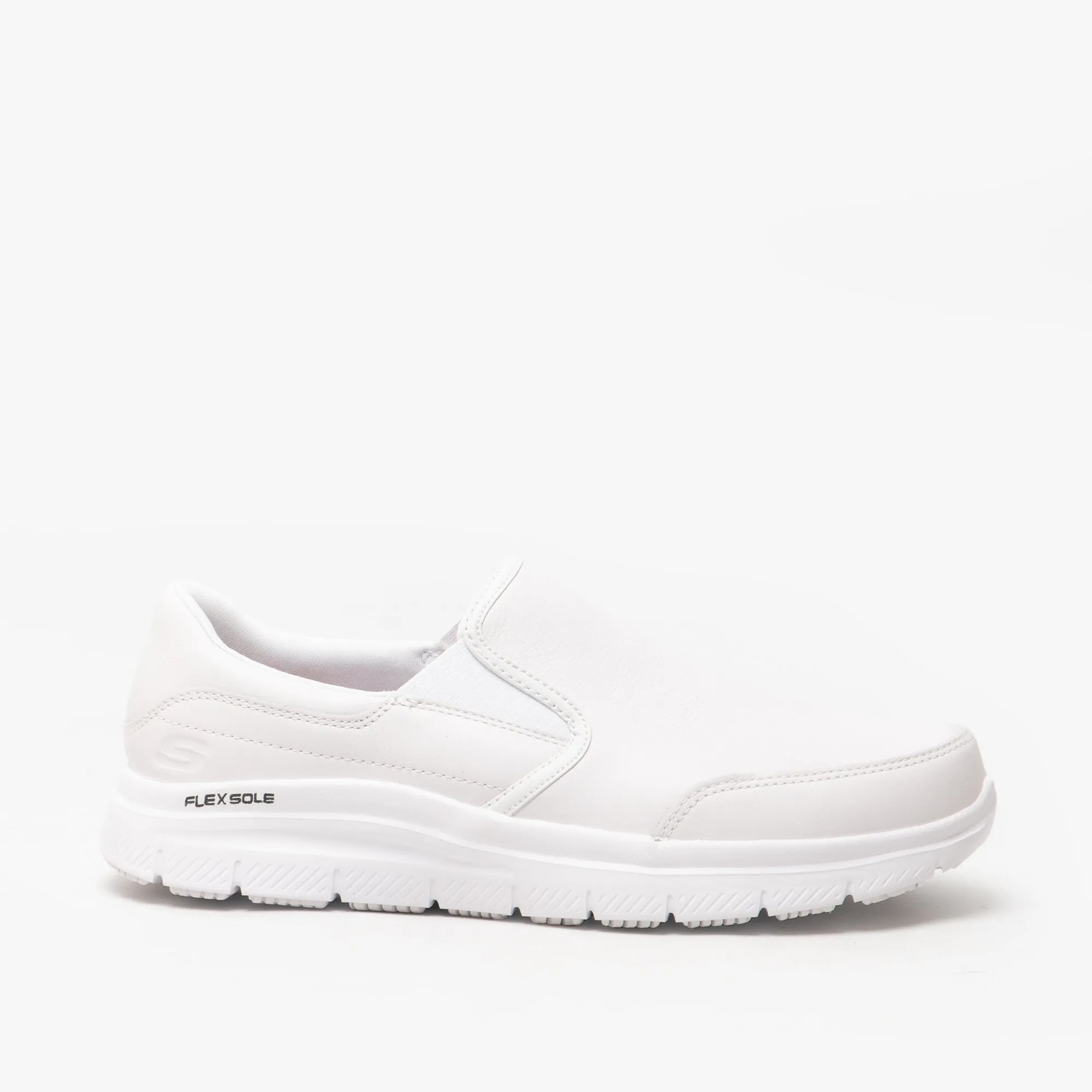 FLEX ADVANTAGE SR BRONWOOD Mens Leather Work Shoes White