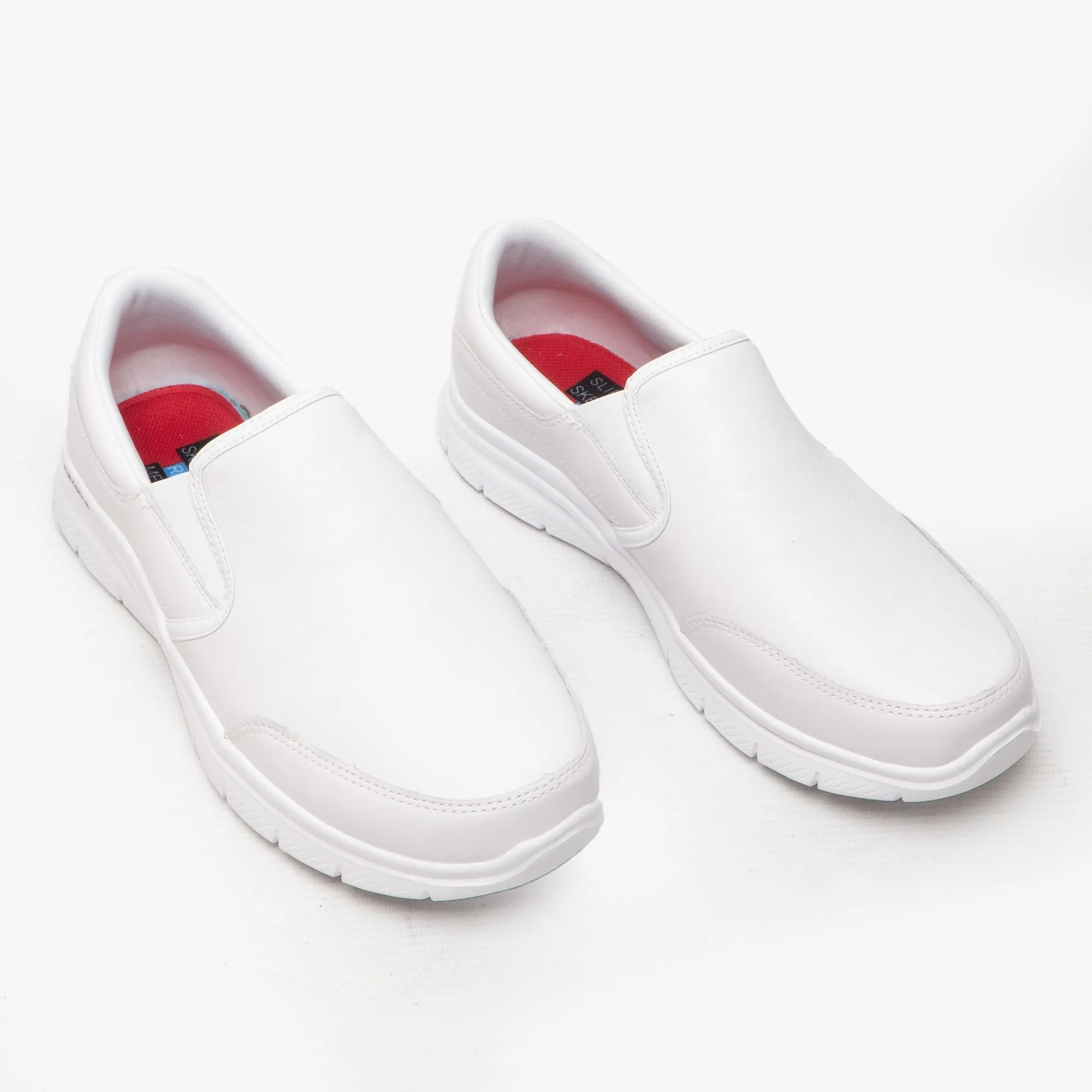 FLEX ADVANTAGE SR BRONWOOD Mens Leather Work Shoes White