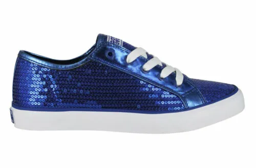 Gotta Flurt Girl's Disco II Low Top Sequin Fashion Sneakers Blue