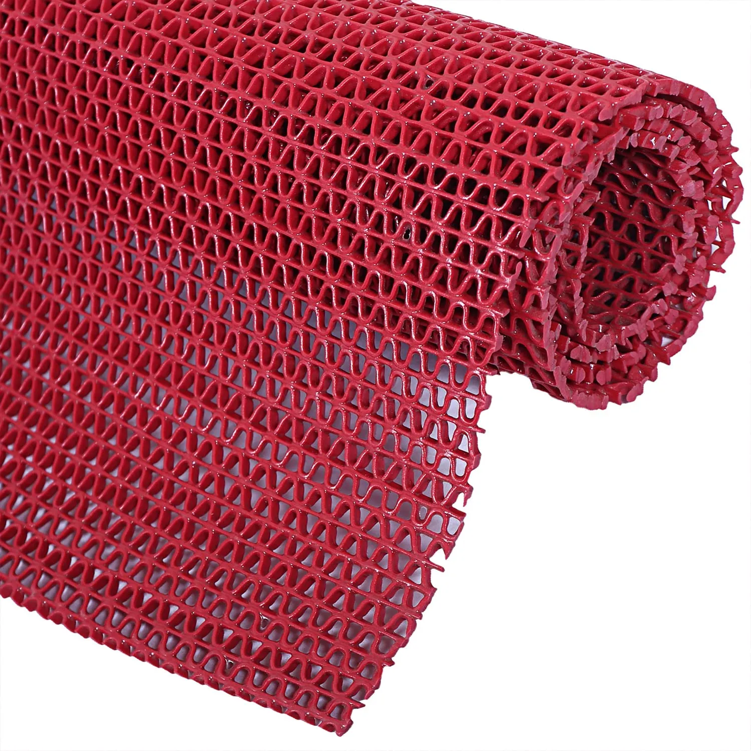 Heart Home Rubber Waterproof Anti-Skid Swimming Pool Mat|Shower Mat|Rainmat for Entrance Area,Bathroom,2 x 10 Feet (Red)