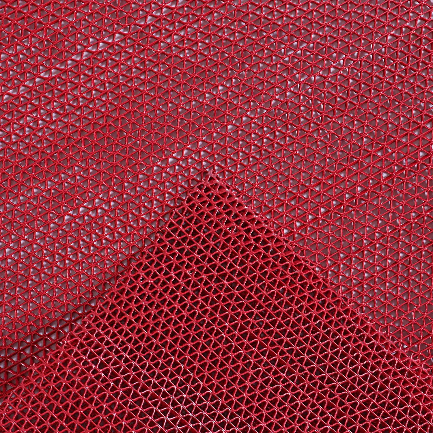 Heart Home Rubber Waterproof Anti-Skid Swimming Pool Mat|Shower Mat|Rainmat for Entrance Area,Bathroom,2 x 10 Feet (Red)