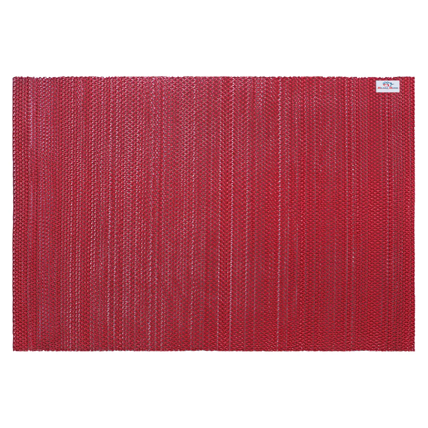 Heart Home Rubber Waterproof Anti-Skid Swimming Pool Mat|Shower Mat|Rainmat for Entrance Area,Bathroom,2 x 10 Feet (Red)
