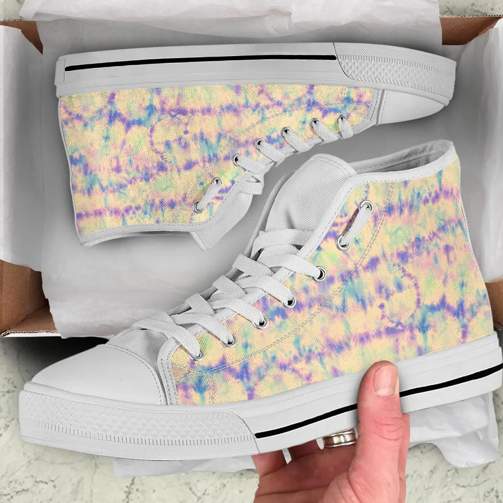 High Top Sneakers - Tie Dye Design #102 | Custom Shoes, Custom Sneakers, Customized Sneakers, Canvas Sneakers, Cool Shoes, Unique Shoes