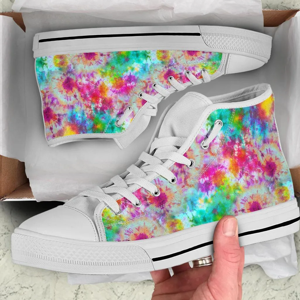 High Top Sneakers - Tie Dye Design #104 | Custom Shoes, Custom Sneakers, Customized Sneakers, Canvas Sneakers, Cool Shoes, Unique Shoes