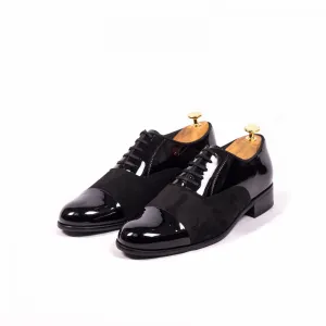 Ludeca Black Patent/Suede Lace Up