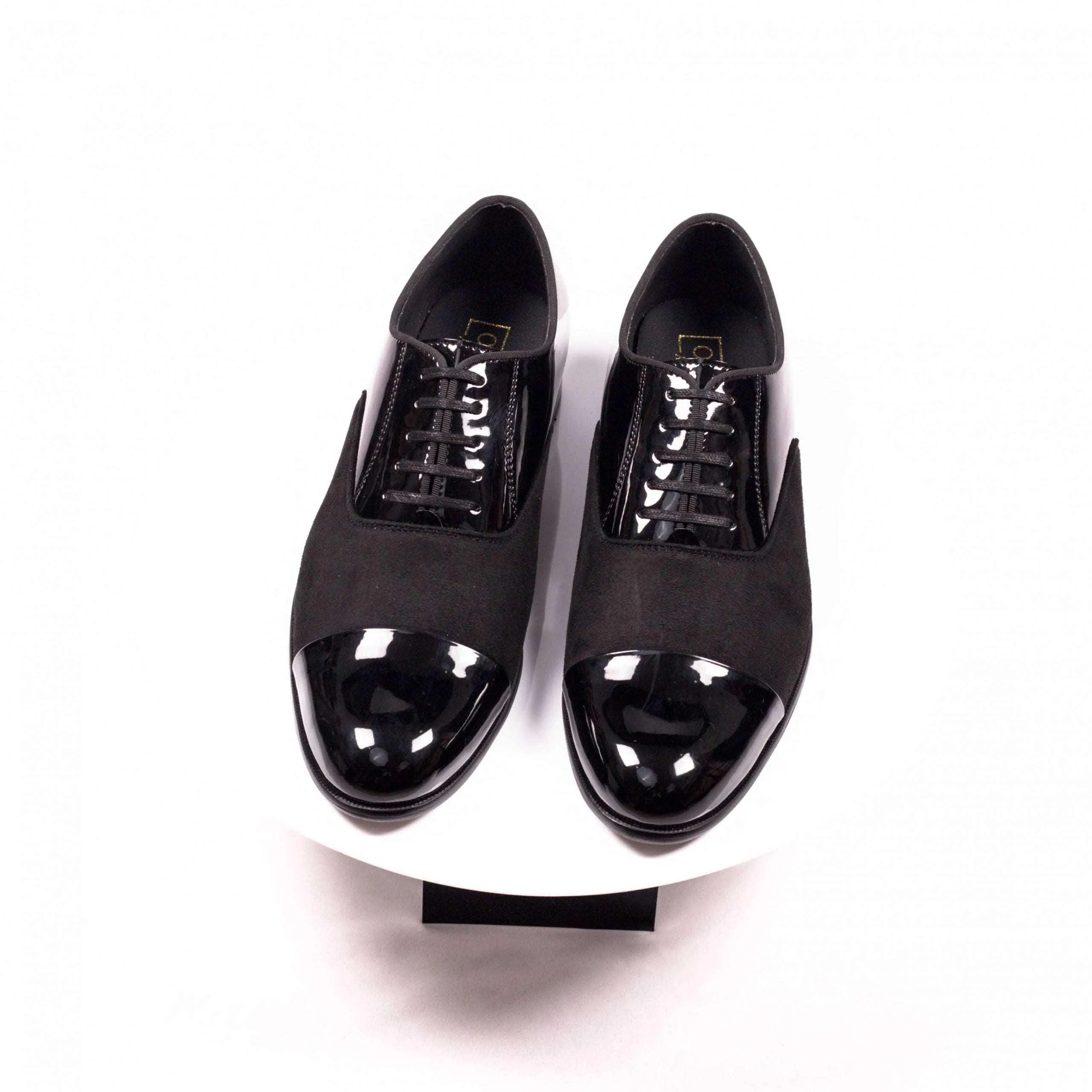 Ludeca Black Patent/Suede Lace Up