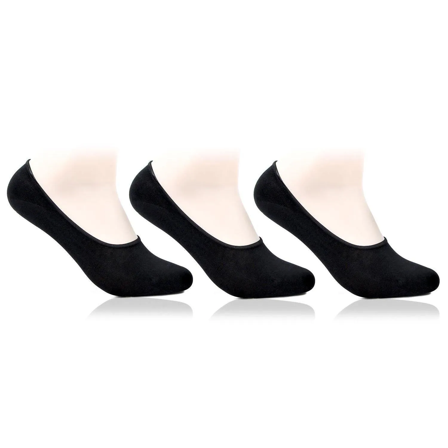Men Cotton Loafer (No Show) Socks- Pack of 3