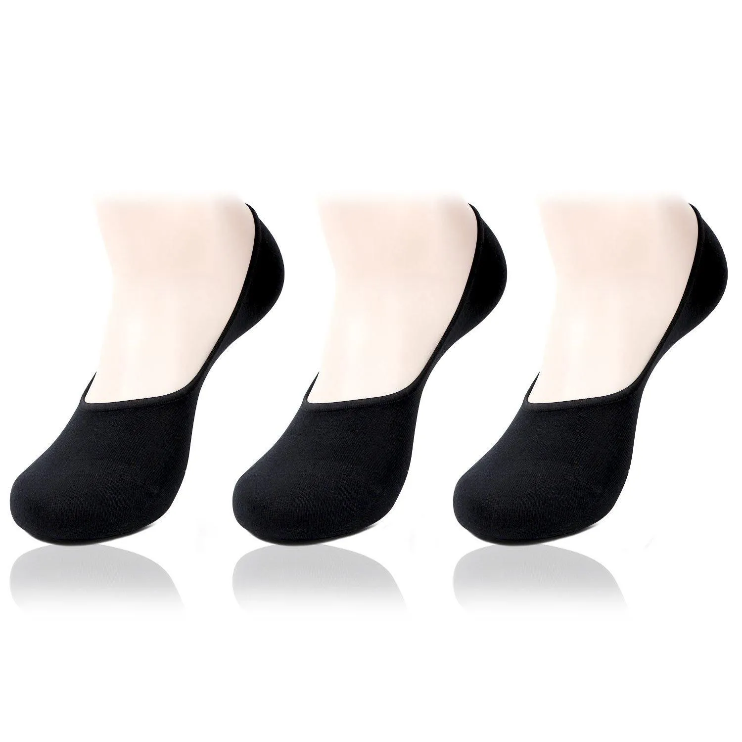 Men Cotton Loafer (No Show) Socks- Pack of 3