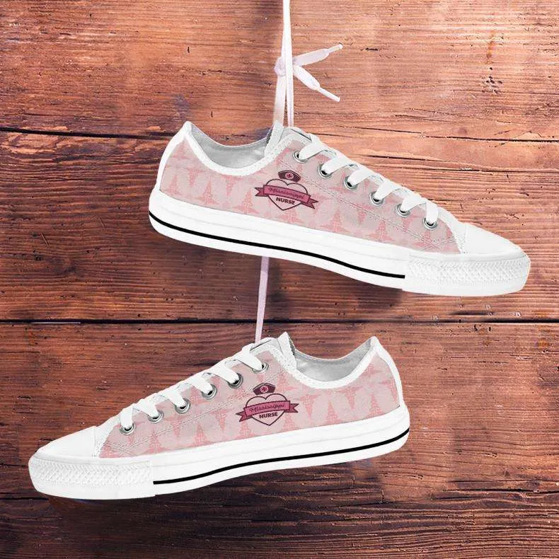 Mississippi Nurse Classic Canvas Tennis Shoes Pink