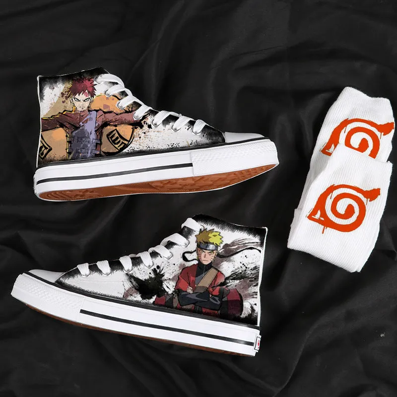 Naruto Graffiti High-top Canvas Shoes High-top Sneakers