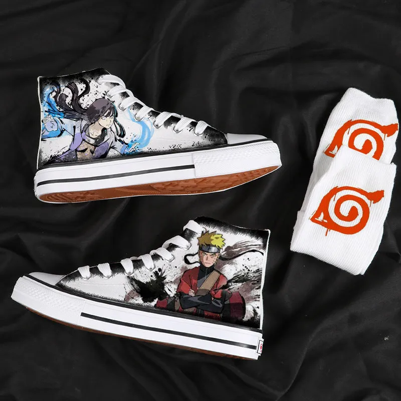 Naruto Graffiti High-top Canvas Shoes High-top Sneakers
