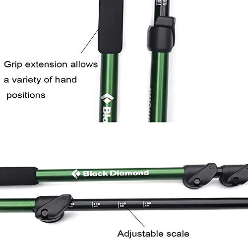 N/H 2 Pack Carbon Fiber Trekking Poles – Collapsible, Lightweight