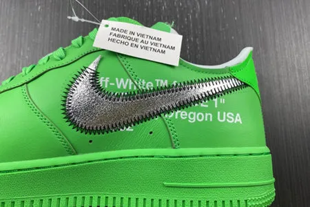 OFF-WHITE x Nike Air Force 1 - Green DX1419-300 Shoes Size 12 *New*