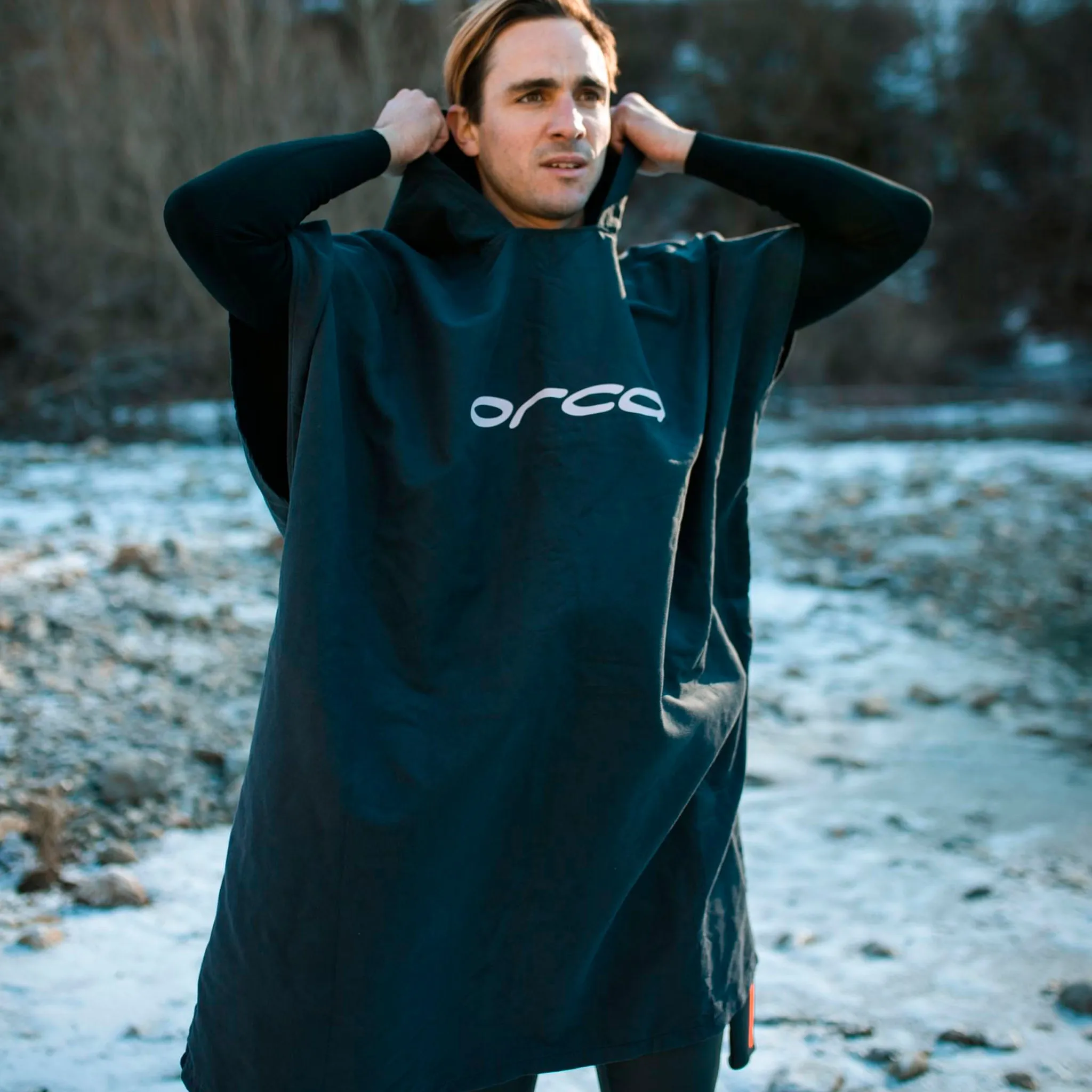 Orca Hooded Microfibre Beach Poncho Change Robe
